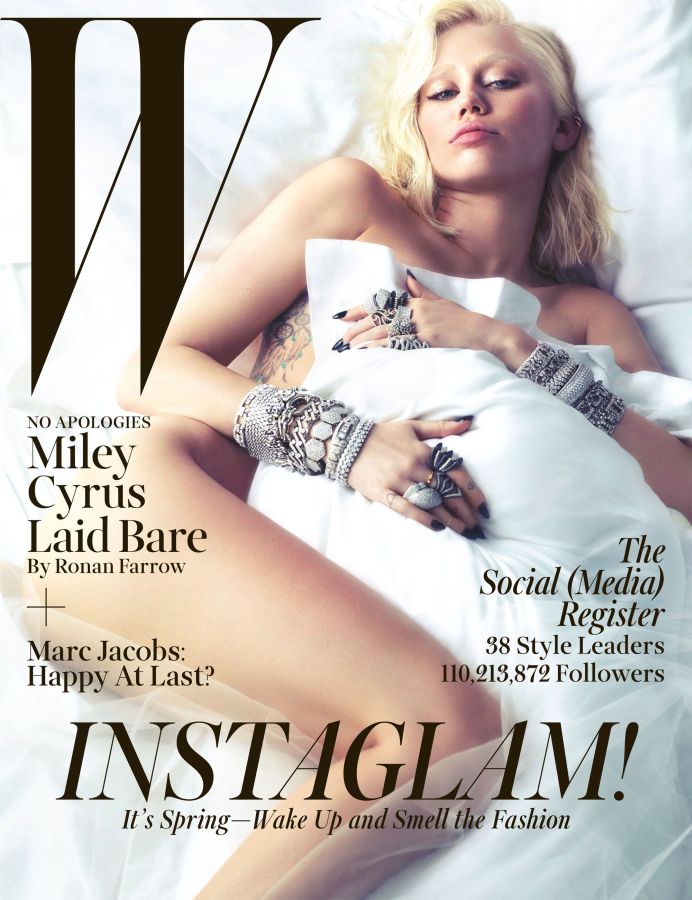 W MAGAZINE USA magazine side cover  March 2014