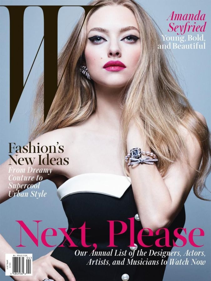 W MAGAZINE USA magazine side cover  April 2014