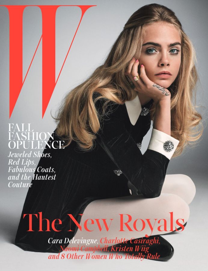W MAGAZINE USA magazine side cover  October 2014
