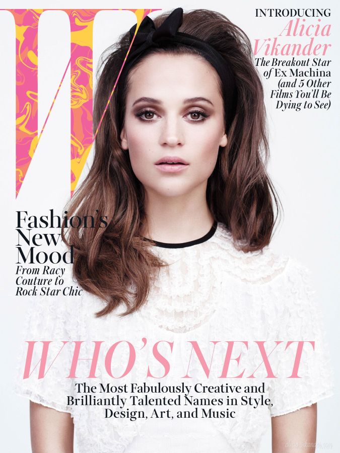 W MAGAZINE USA magazine side cover  April 2015