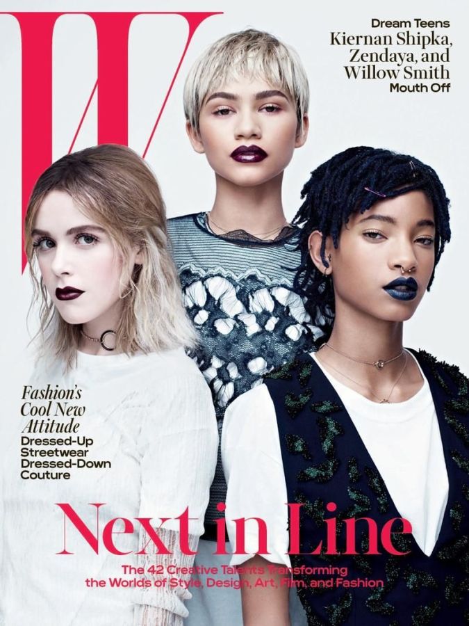 W MAGAZINE USA magazine side cover  April 2016