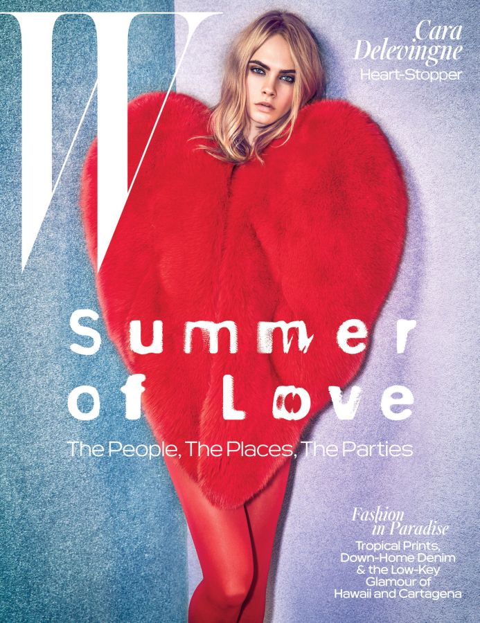 W MAGAZINE USA magazine side cover  June/July 2016
