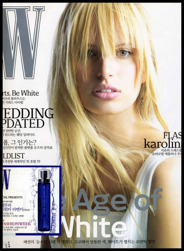 W MAGAZINE JAPAN magazine side cover  July 2003