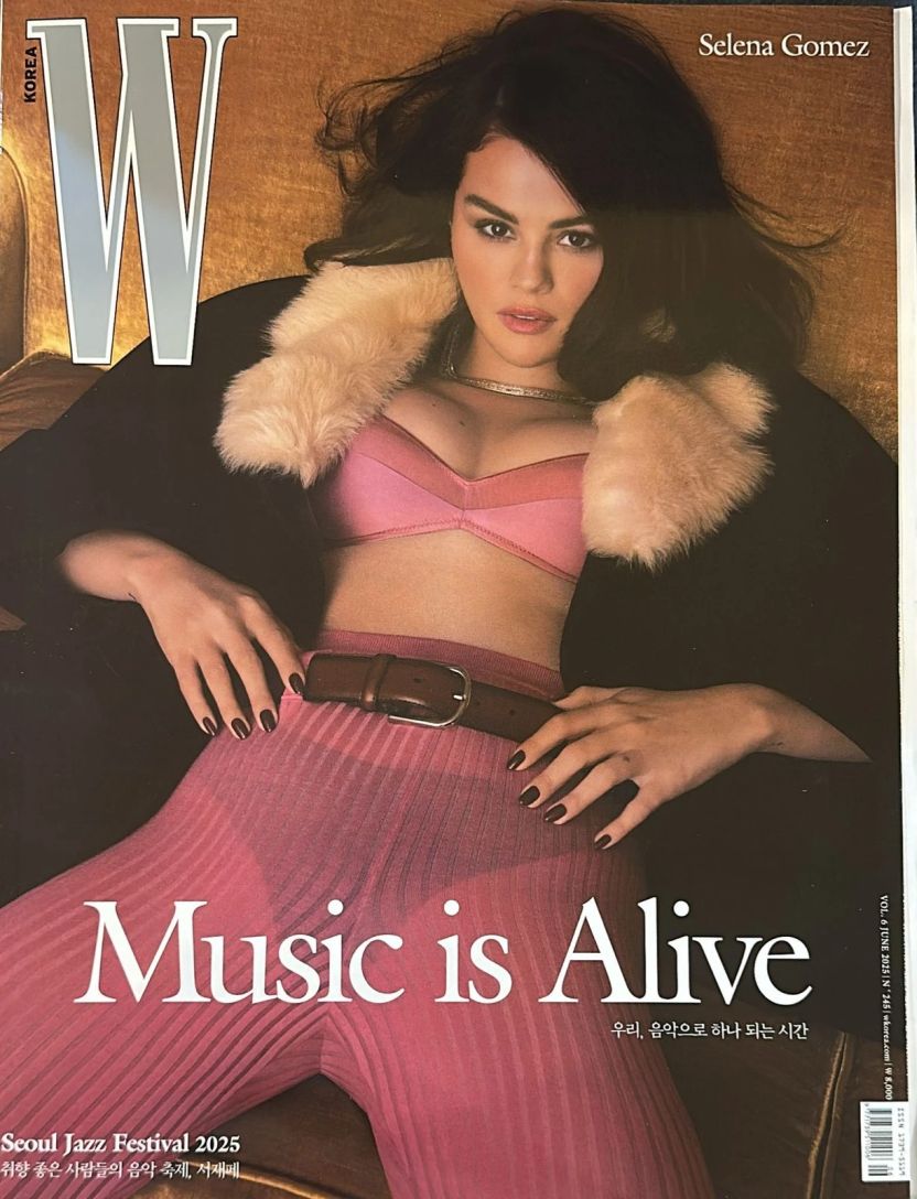 W MAGAZINE KOREA magazine side cover  June 2025
