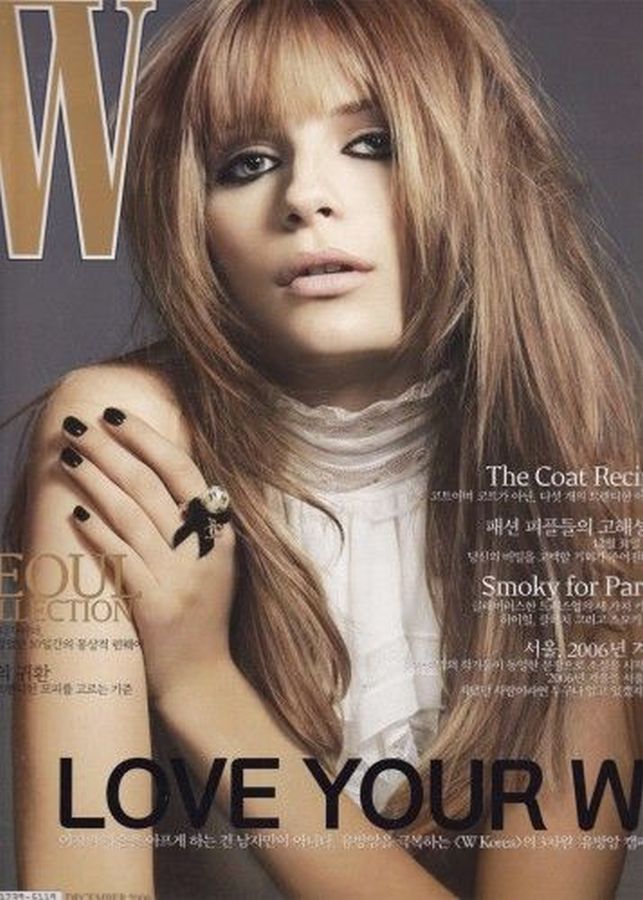 W MAGAZINE KOREA magazine side cover  December 2006