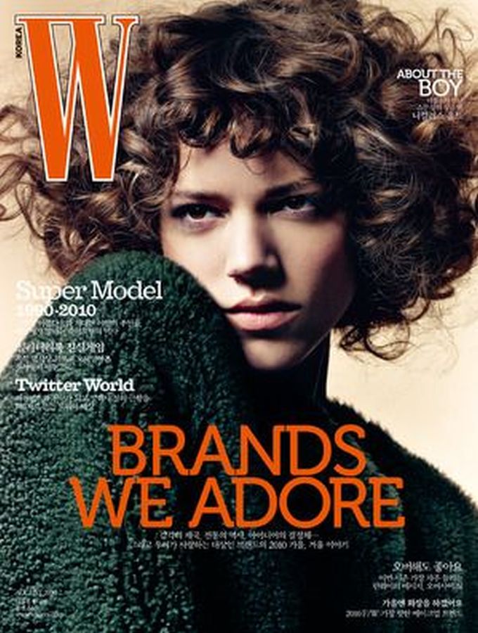 W MAGAZINE KOREA magazine side cover  August 2010