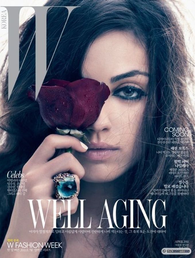W MAGAZINE KOREA magazine side cover  April 2011