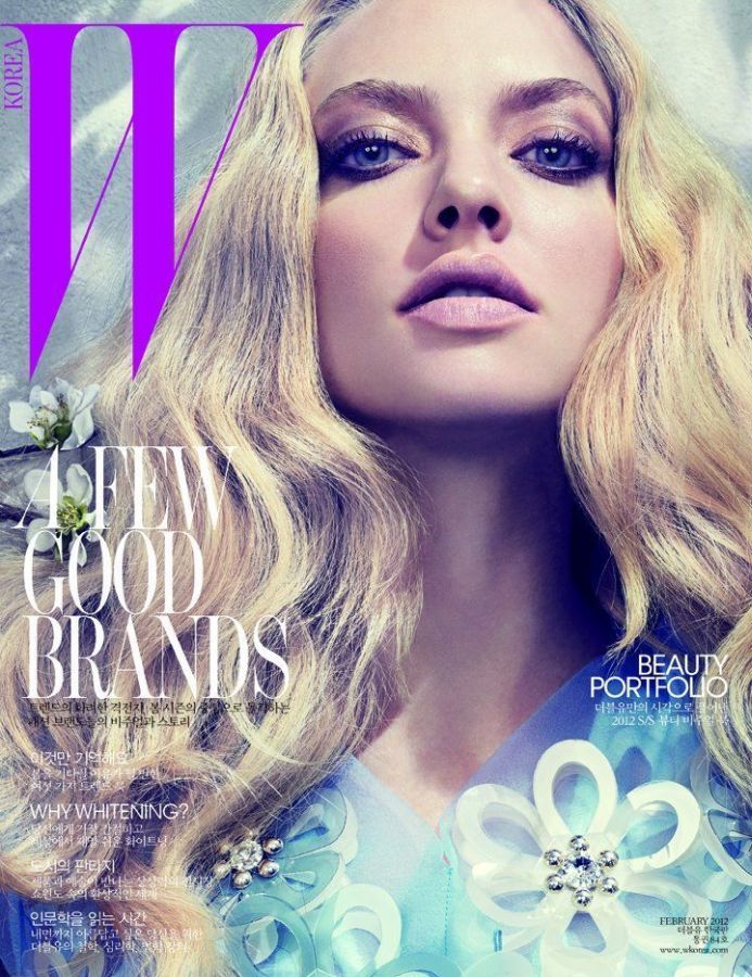 W MAGAZINE KOREA magazine side cover  February 2012