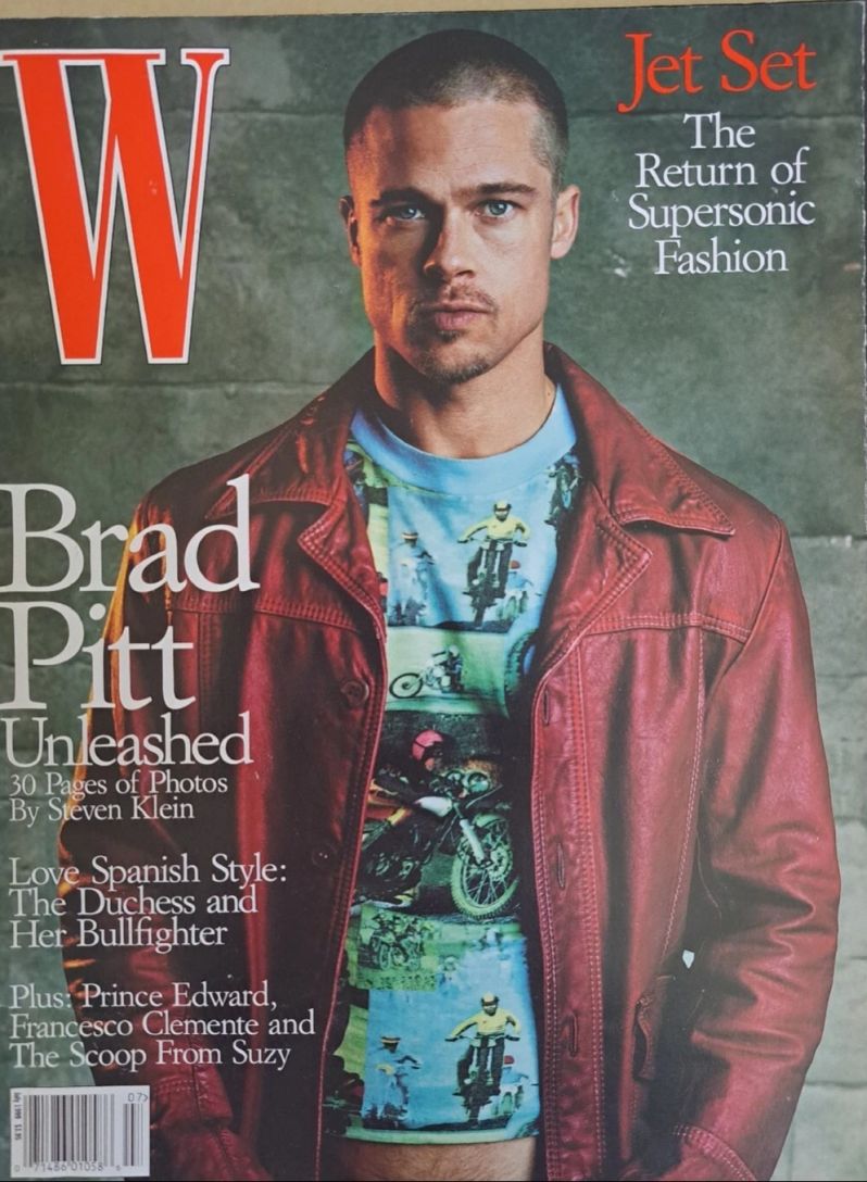 W MAGAZINE UK magazine side cover  July 1999