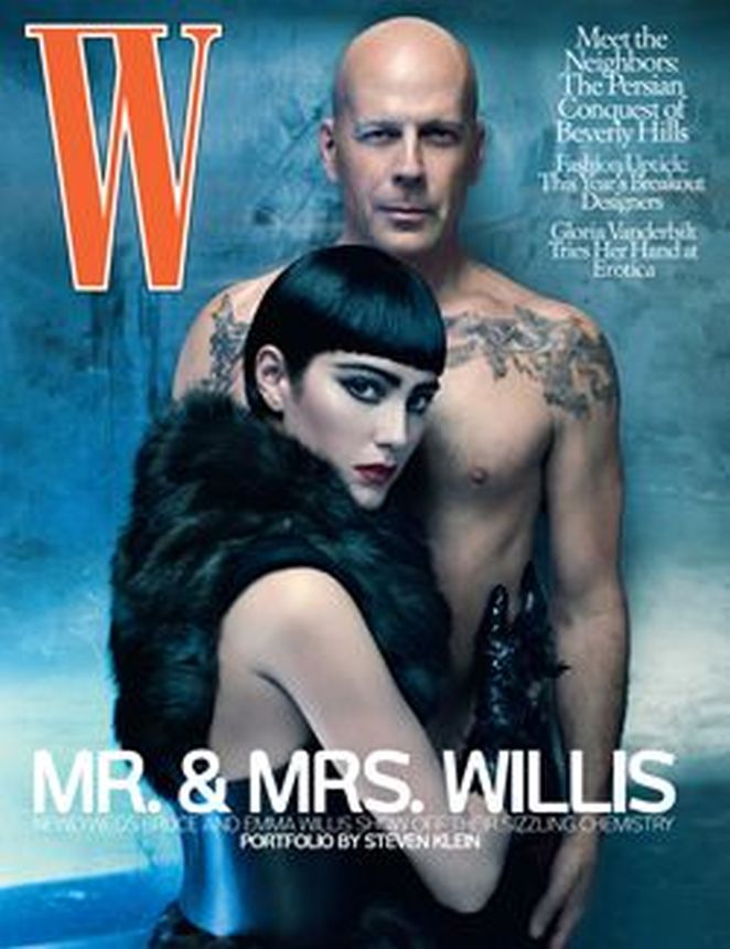 W MAGAZINE UK magazine side cover  July 2009