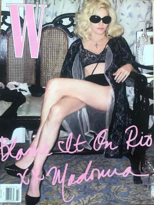 W MAGAZINE USA magazine side cover  March 2009