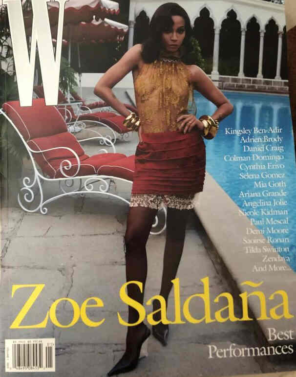 W MAGAZINE USA magazine side cover  January 2025