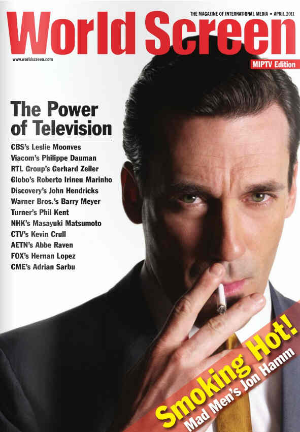 WORLD SCREEN magazine side cover April 2011