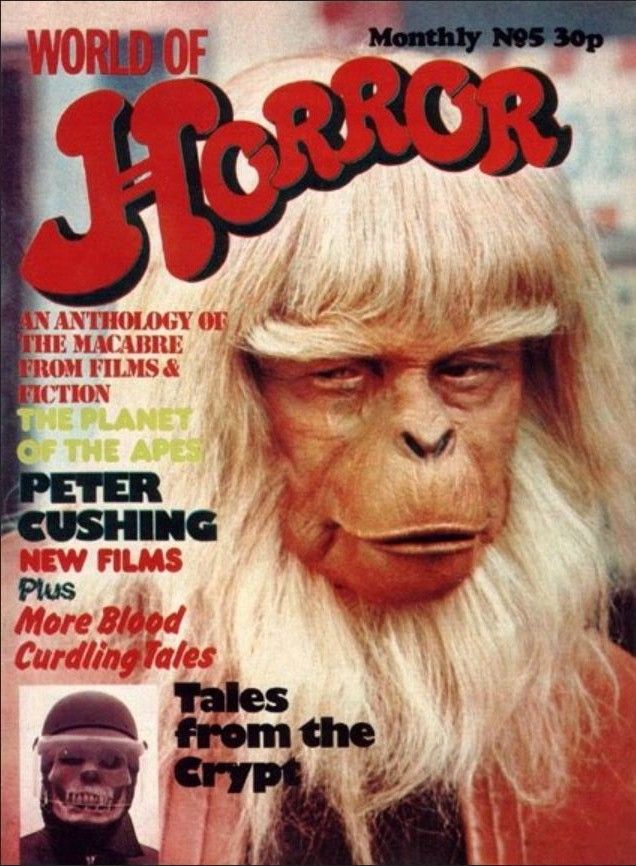 WORLD OF HORROR magazine side cover Issue 5  1974