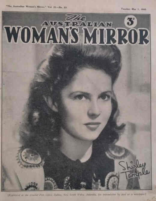 AUSTRALIAN WOMANS MIRROR magazine side cover 1 May 1945