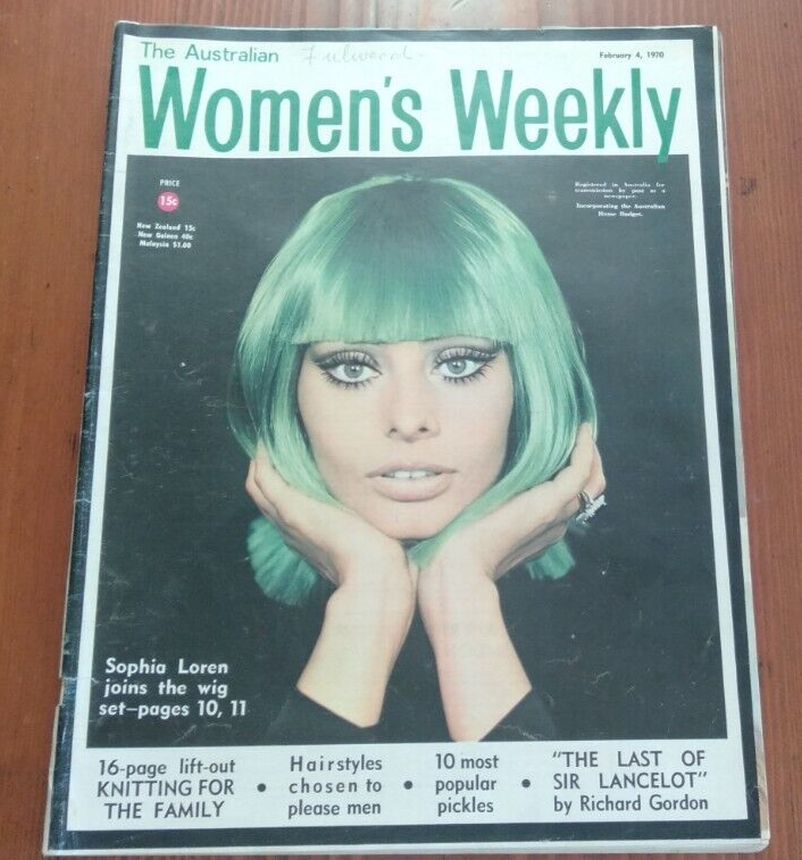 AUSTRALIAN WOMENS WEEKLY magazine side cover 4 February 1970