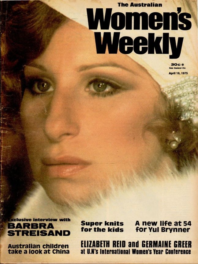 AUSTRALIAN WOMENS WEEKLY magazine side cover 16 April 1975