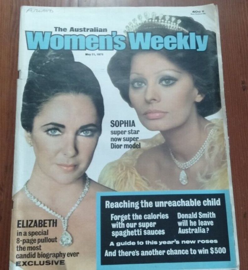 AUSTRALIAN WOMENS WEEKLY magazine side cover 21 May 1975