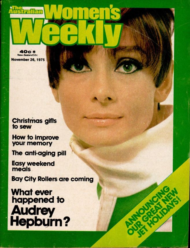 AUSTRALIAN WOMENS WEEKLY magazine side cover 26 November 1975