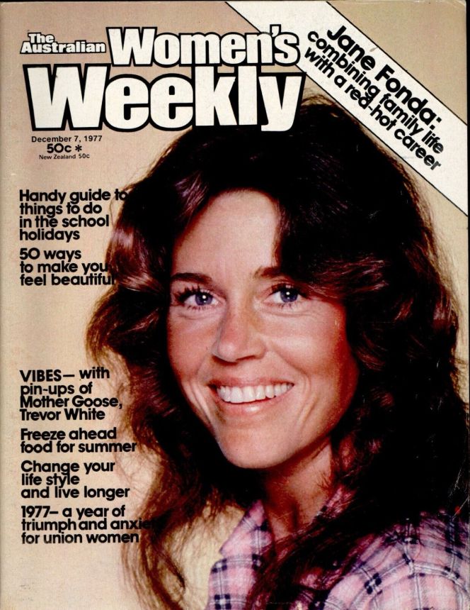 AUSTRALIAN WOMENS WEEKLY magazine side cover 7 December 1977