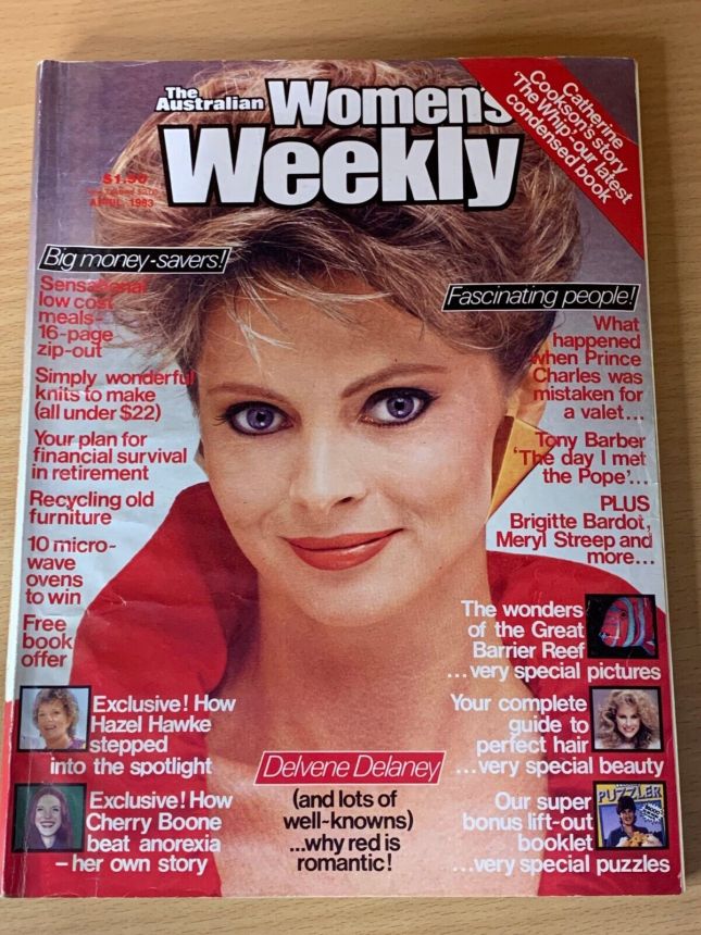 AUSTRALIAN WOMENS WEEKLY magazine side cover  April 1983