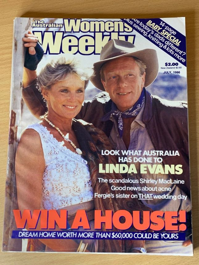 AUSTRALIAN WOMENS WEEKLY magazine side cover  July 1986