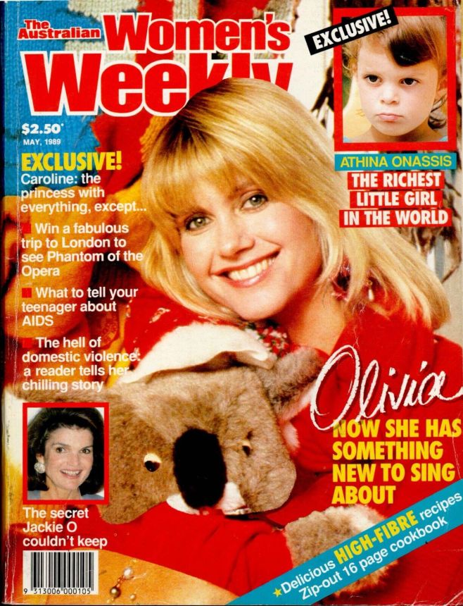 AUSTRALIAN WOMENS WEEKLY magazine side cover  May 1989