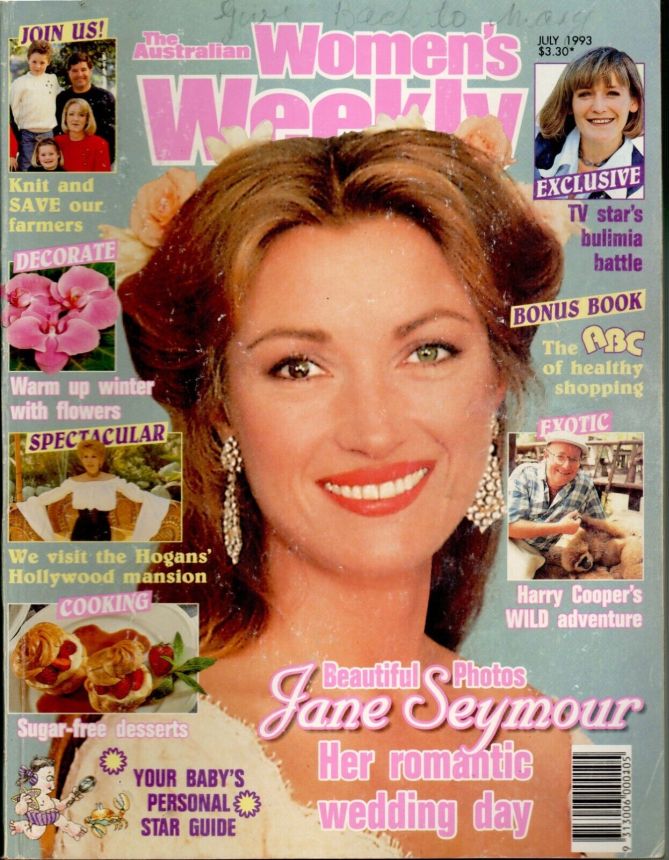 AUSTRALIAN WOMENS WEEKLY magazine side cover  July 1993