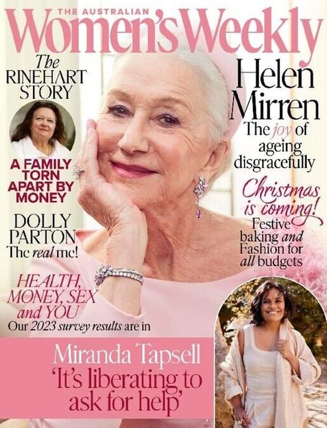 AUSTRALIAN WOMENS WEEKLY magazine side cover Issue 12   2023