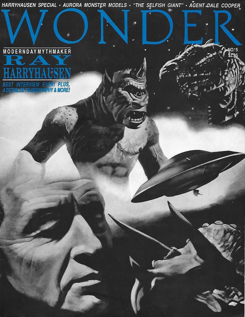 WONDER magazine side cover Issue 5  1991