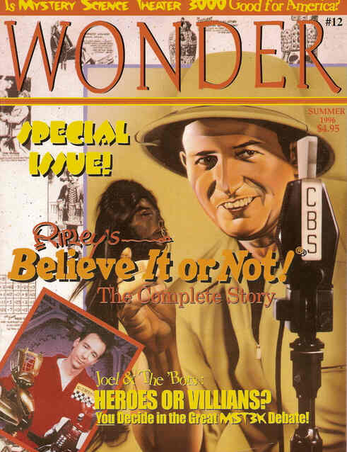WONDER magazine side cover Issue 12 Summer 1996