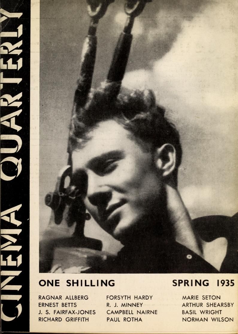 CINEMA QUARTERLY/WORLD FILM NEWS/SEE magazine side cover Issue 11  Vol 3 # 3 Spring/March/April/May 1935