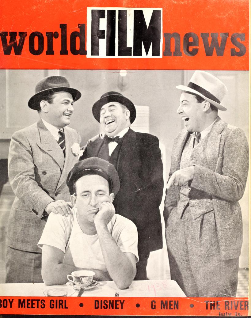 CINEMA QUARTERLY/WORLD FILM NEWS/SEE magazine side cover Issue 27  Vol 3 # 3 July 1938