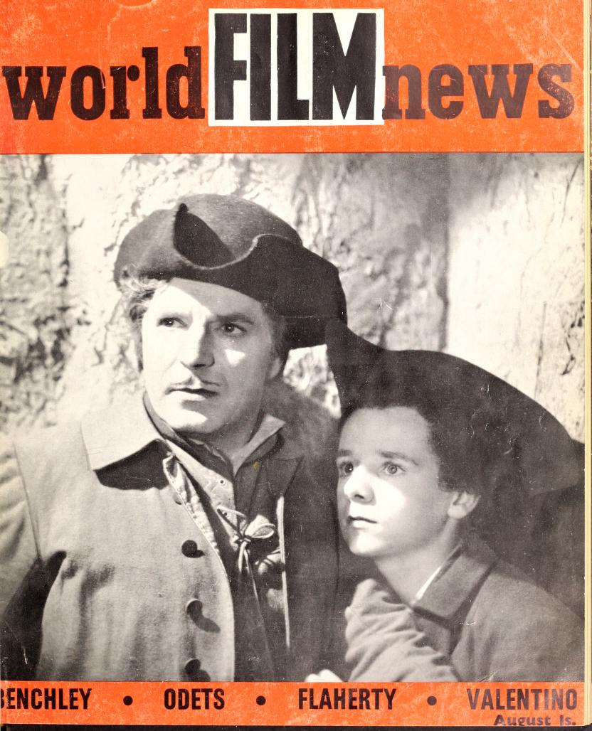 CINEMA QUARTERLY/WORLD FILM NEWS/SEE magazine side cover Issue 28  Vol 3 # 4 August 1938
