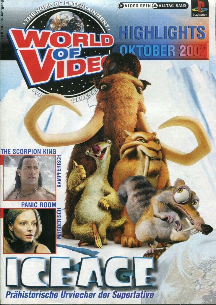 WORLD OF VIDEO magazine side cover  October 2002