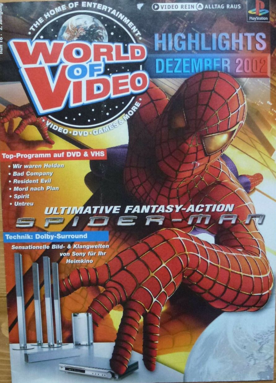 WORLD OF VIDEO magazine side cover  December 2002