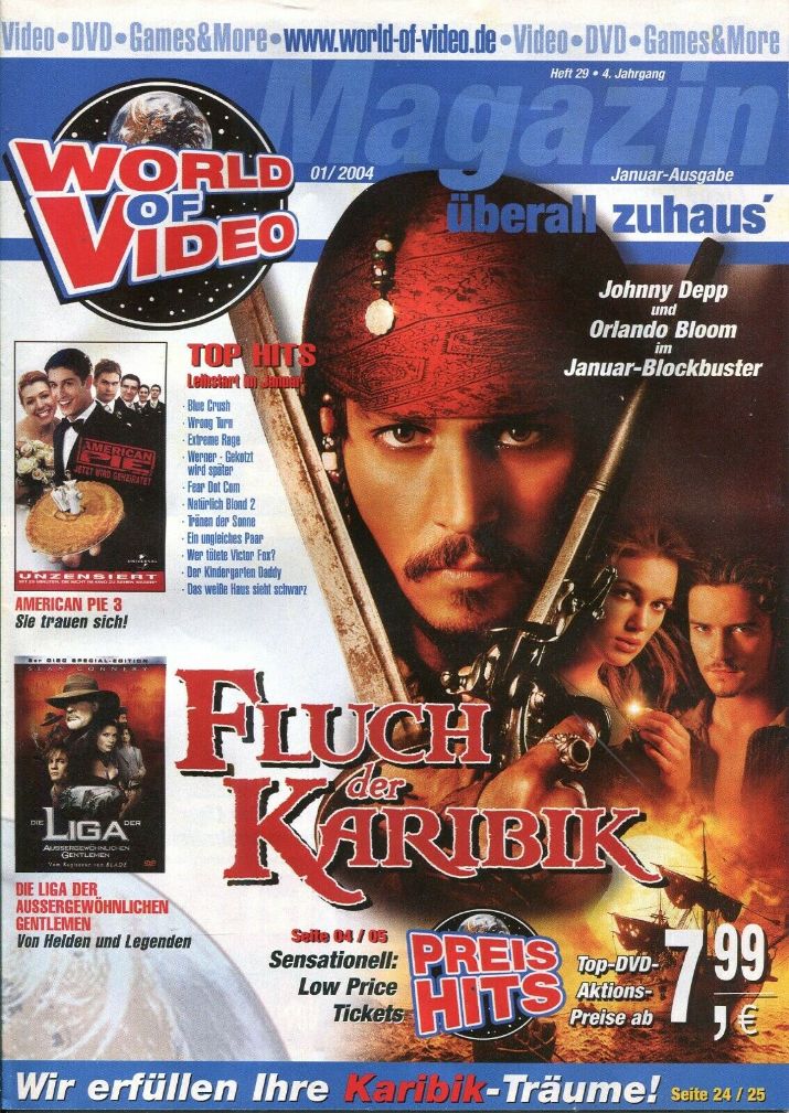 WORLD OF VIDEO magazine side cover  January 2004
