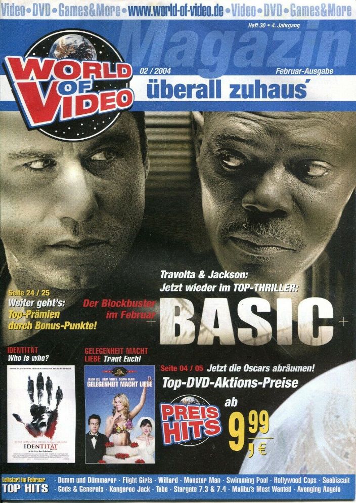 WORLD OF VIDEO magazine side cover  February 2004
