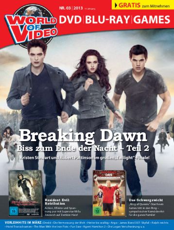 WORLD OF VIDEO magazine side cover March 2013