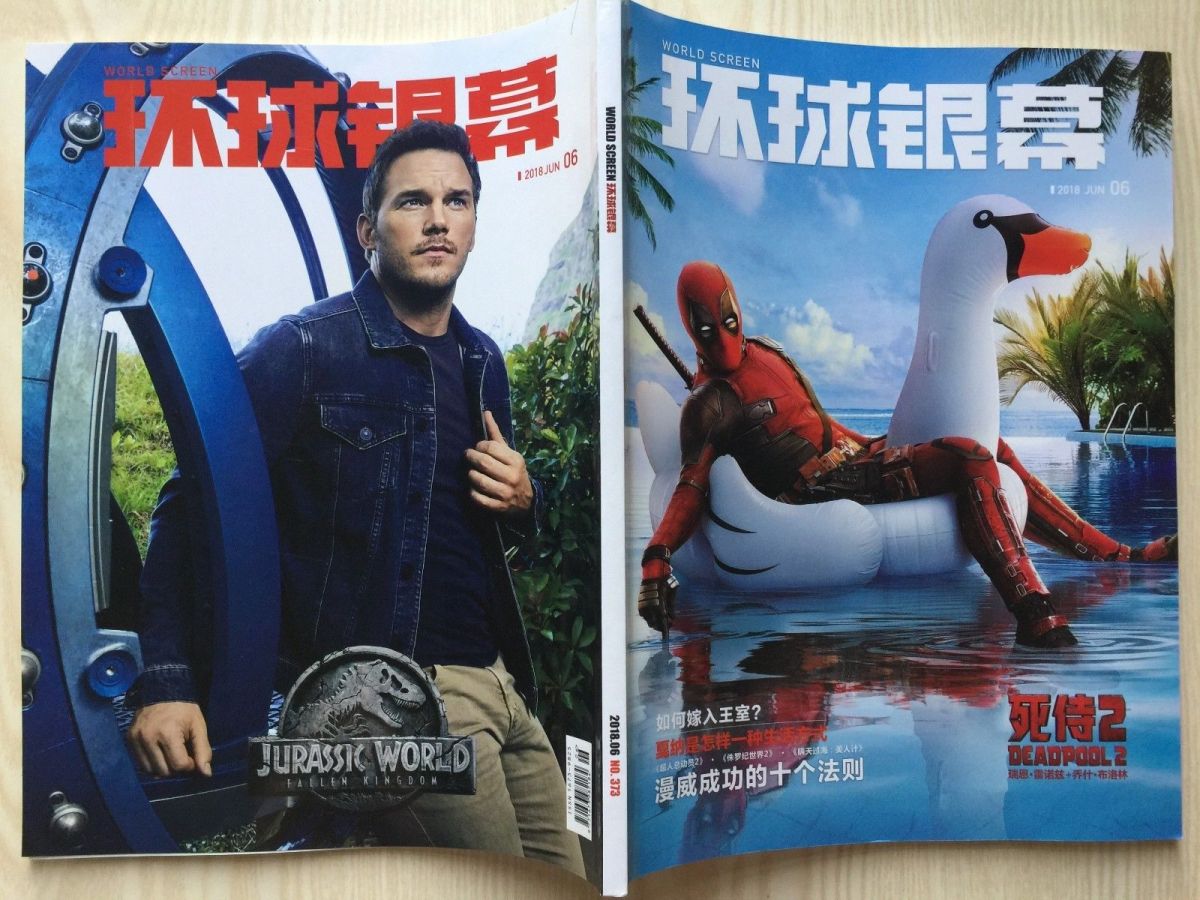 WORLD SCREEN (Ch) magazine side cover Issue 373  June 2018