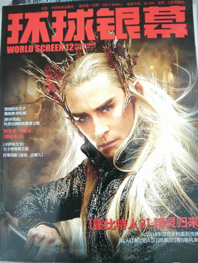 WORLD SCREEN (Ch) magazine side cover Issue 319 December 2013