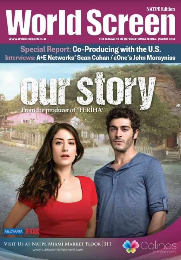 WORLD SCREEN magazine side cover  January 2018