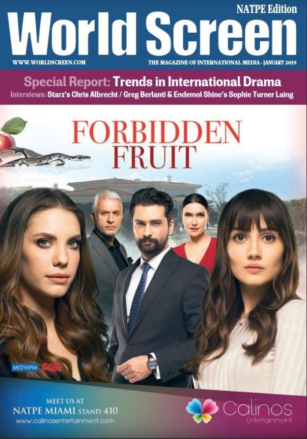 WORLD SCREEN magazine side cover  January 2019