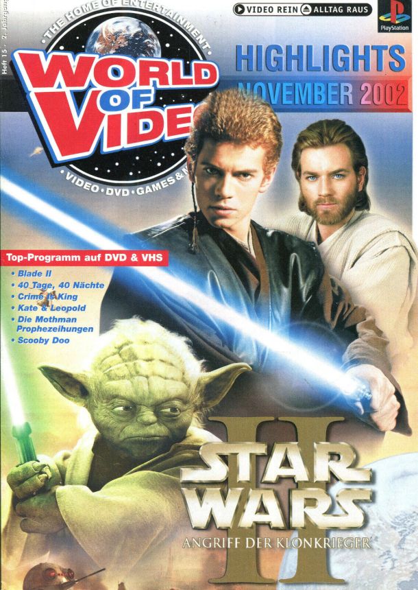 WORLD OF VIDEO magazine side cover  November 2002