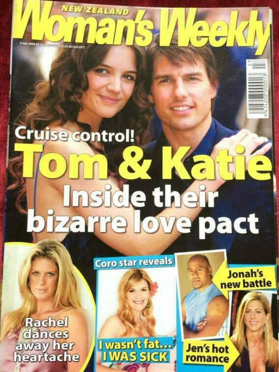 NZ WOMANS WEEKLY magazine side cover 4 July 2005