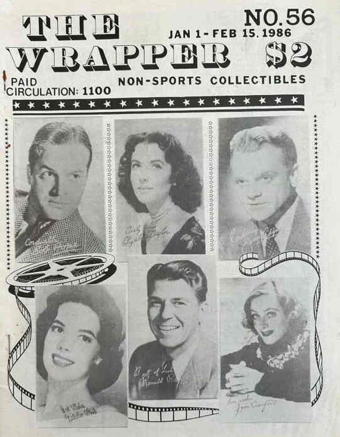 THE WRAPPER magazine side cover Issue 56  January/February 1986