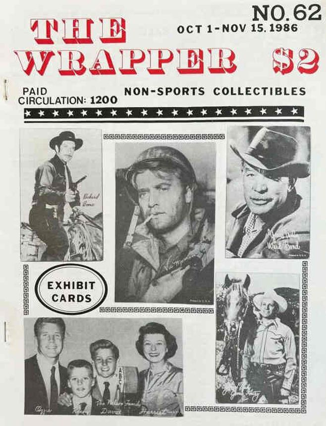 THE WRAPPER magazine side cover Issue 62  October/November 1986