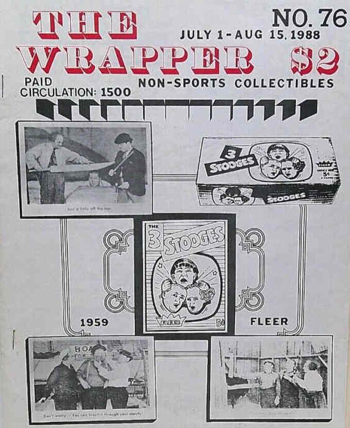 THE WRAPPER magazine side cover Issue 76  July/August 1988