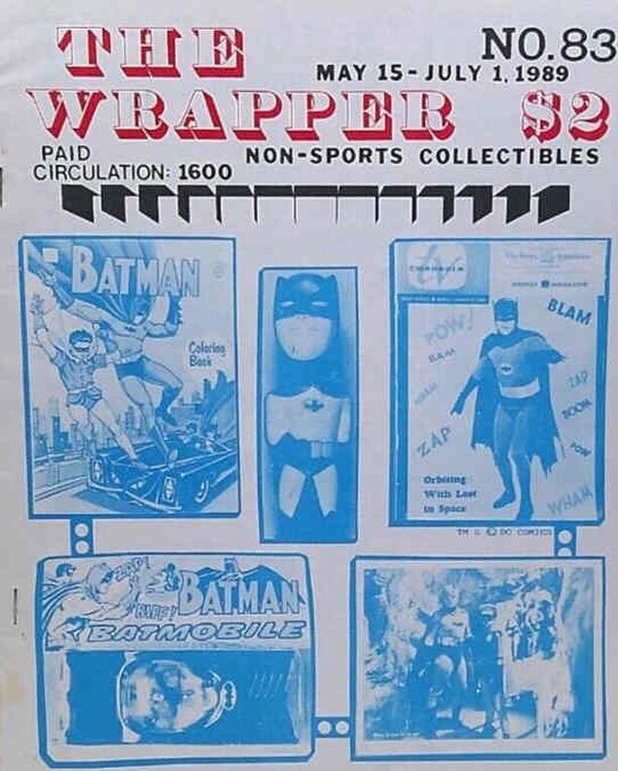 THE WRAPPER magazine side cover Issue 83  May/July 1989