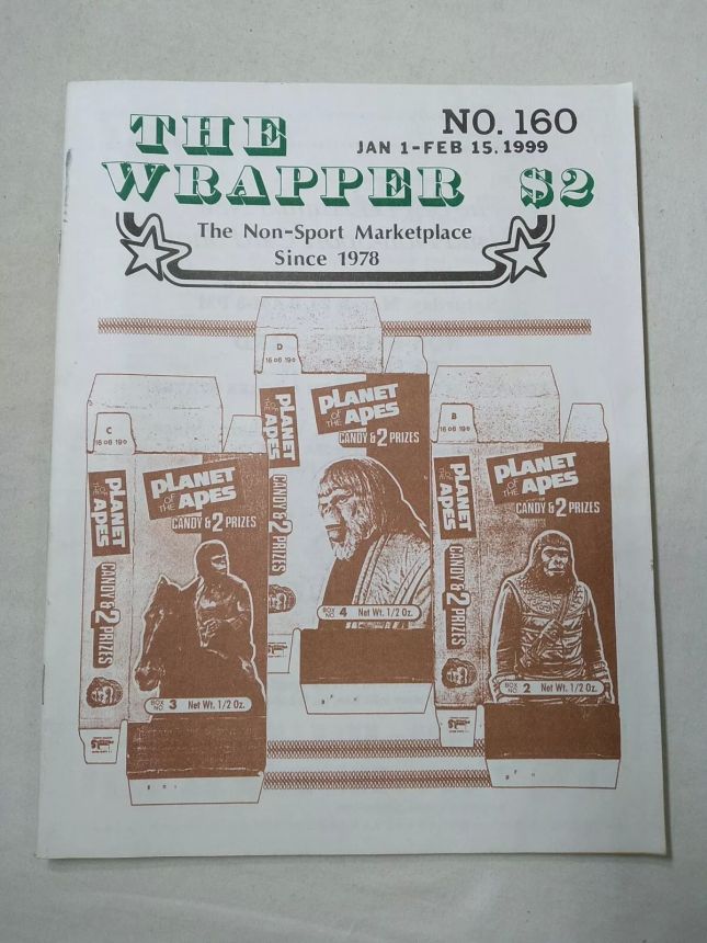 THE WRAPPER magazine side cover Issue 160  January/February 1999